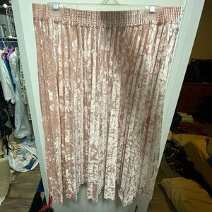 A New Day pink velvet skirt